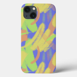 Retro Brush Pattern iPhone 13 Case