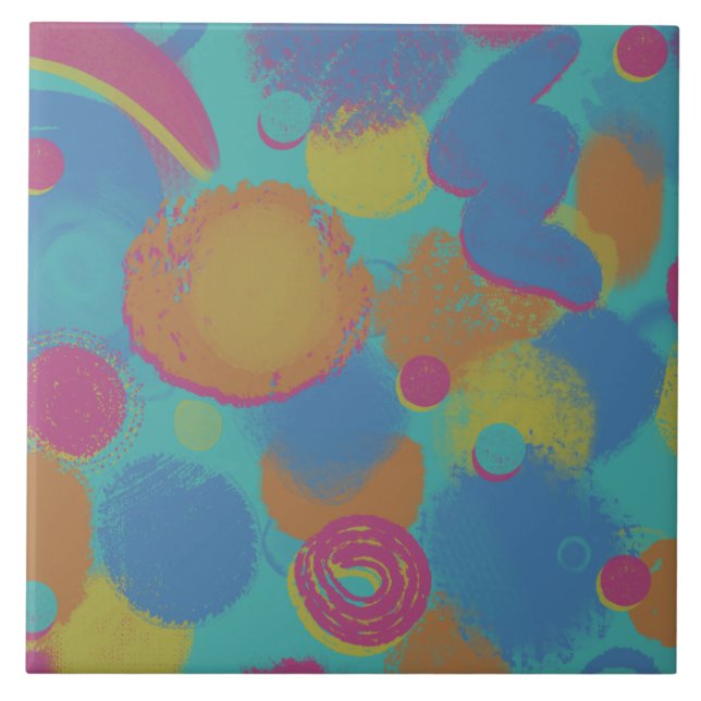 Retro Brush Pattern Tile (Front)