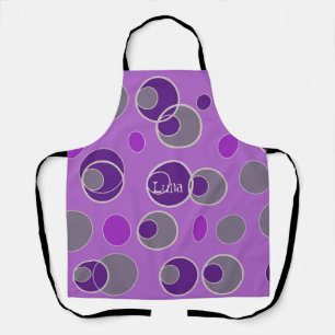 Retro Bubble Pattern Apron