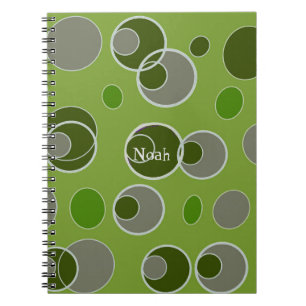Retro Bubble Pattern Notebook