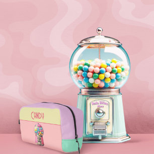 Retro Bubblegum Machines Dopp Kit