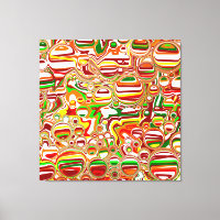Retro Bubbles Abstract Modern Art