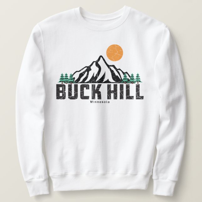 Retro Buck Hill Ski Sweatshirt (Design Front)