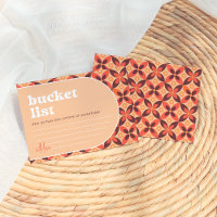 Retro Bucket List Ideas Cards