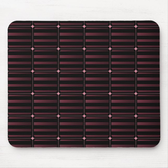 Retro Building Blocks Mousepad, Burgundy Mouse Pad (Front)