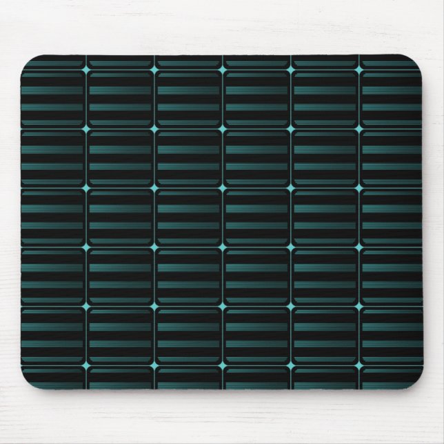 Retro Building Blocks Mousepad, Teal Mouse Pad (Front)