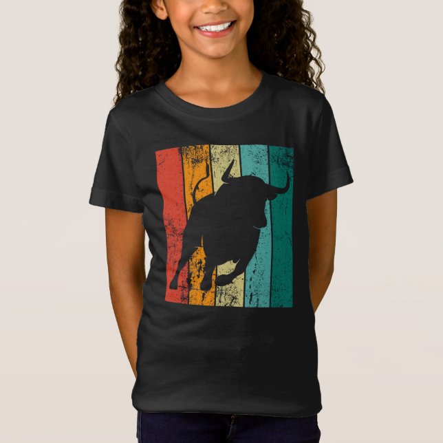 Retro Bull  T-Shirt (Front)