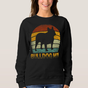 Retro Bulldog Mum  Doxie Dog Owner Mother Pet Mama Sweatshirt