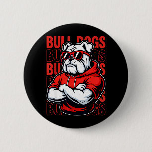 Retro Bulldogs for Men Women Boys Girls Kids 6 Cm Round Badge