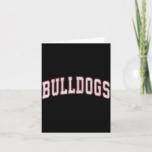 Retro Bulldogs For Men Women Boys Girls Kids  Card