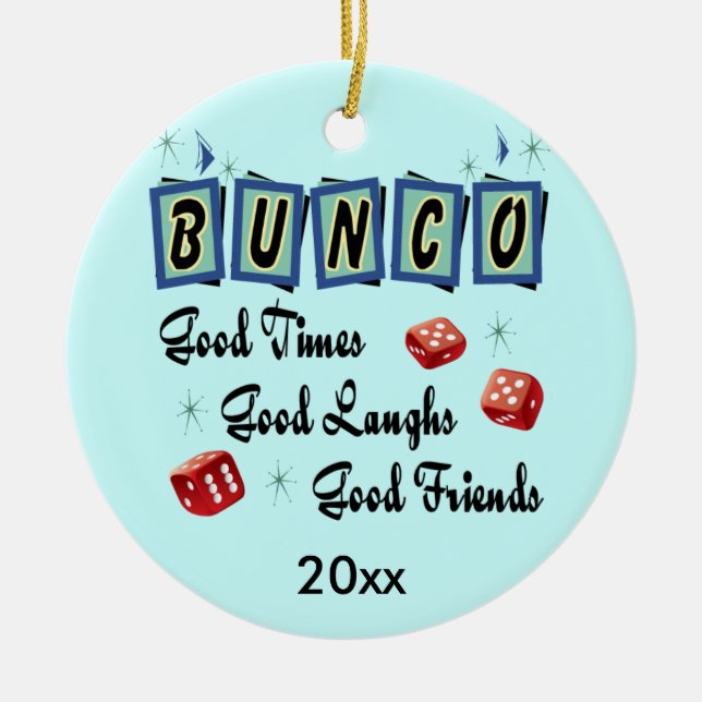Retro Bunco Ornament - Prize or gift (Front)