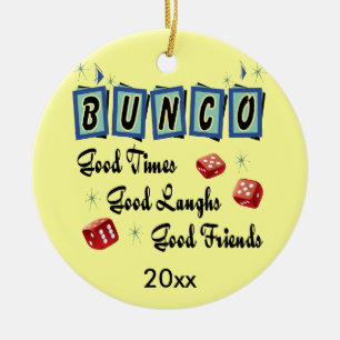 Retro Bunco Ornament - Prize or gift