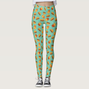 Retro Burger and Fries Leggings