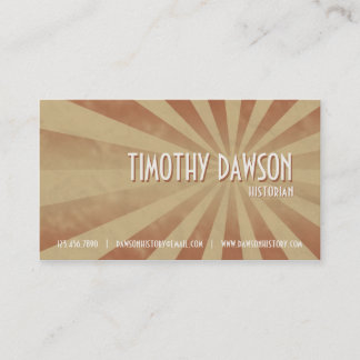 Retro Burst - Red Business Card