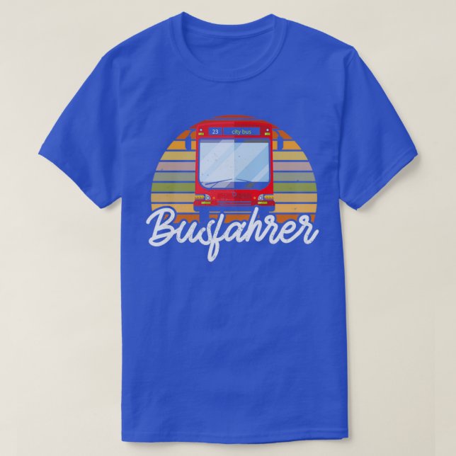 Retro bus driver vintage gift idea T-Shirt (Design Front)