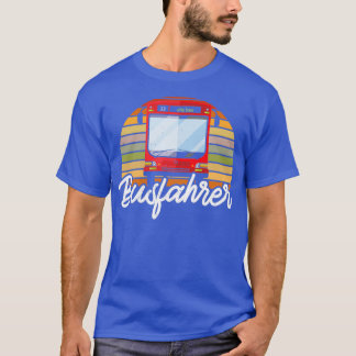 Retro bus driver vintage gift idea T-Shirt