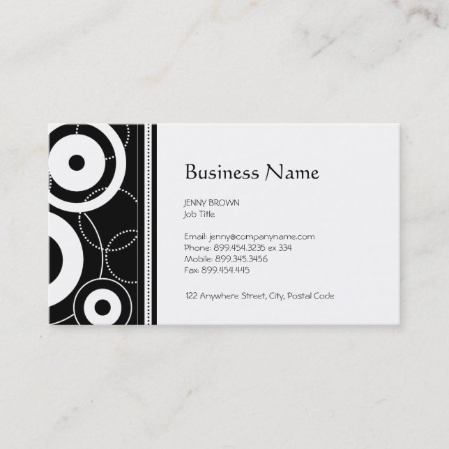 Retro Business Card (Front)