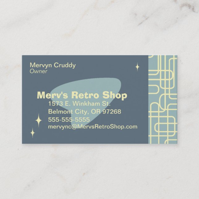 Retro Business Card (Front)
