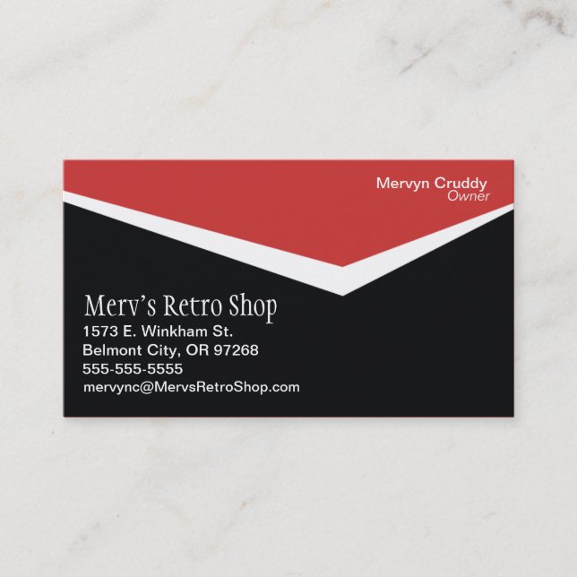Retro Business Card (Front)