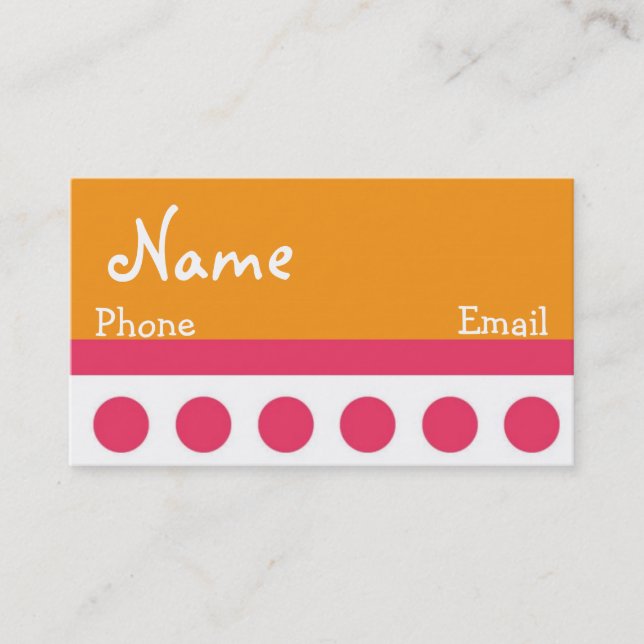 Retro Business Card (Front)