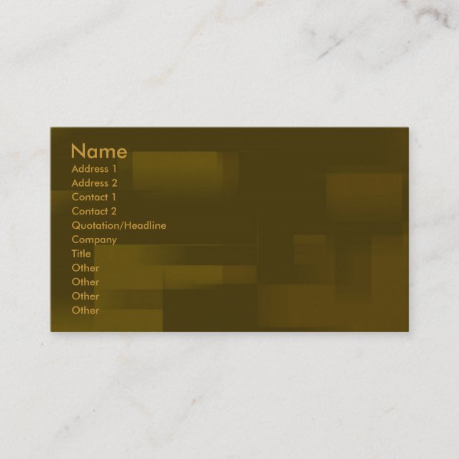 Retro Business Card (Front)