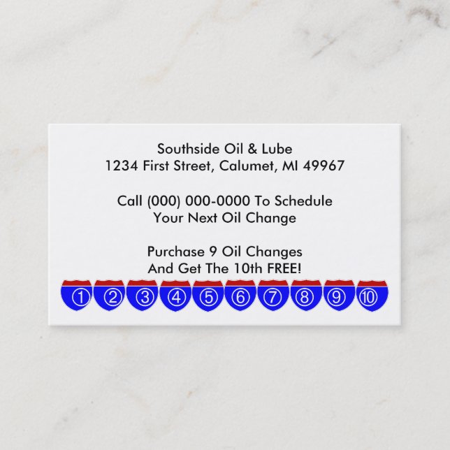 Retro Business Punch Cards business Road Signs (Front)