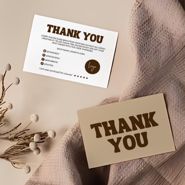 Retro Business Thank You Card (Creator Uploaded)