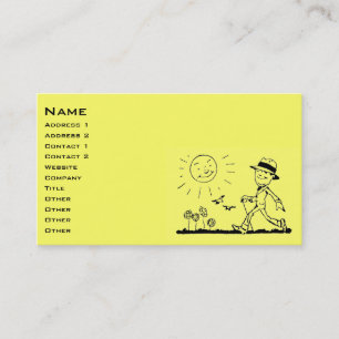 Retro Businessman Business Card