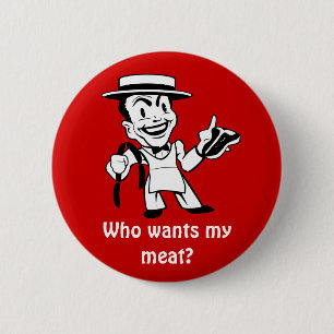 Retro Butcher 6 Cm Round Badge