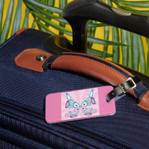 Retro Butterfly Abstract Pop Art  Luggage Tag