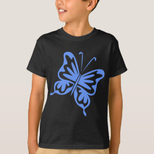Retro Butterfly - Baby Blue T-Shirt