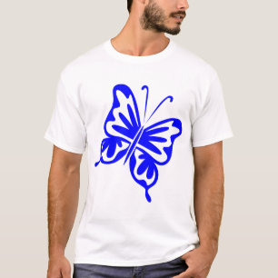 Retro Butterfly - Blue T-Shirt