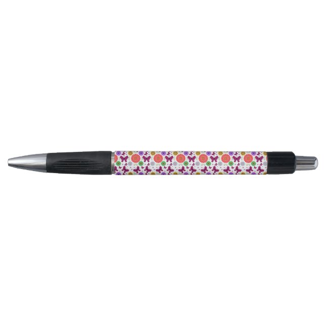 Retro butterfly Floral Pattern Colorul Folk Art  (Front)