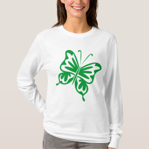 Retro Butterfly - Grass Green T-Shirt