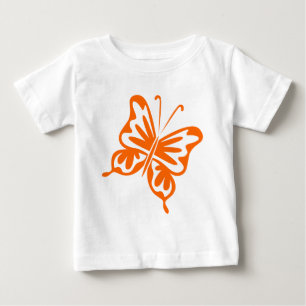 Retro Butterfly - Orange Baby T-Shirt