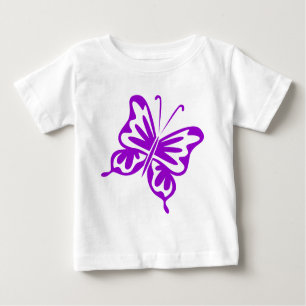 Retro Butterfly - Purple Baby T-Shirt