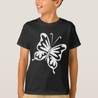 Retro Butterfly - White