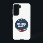 Retro Button Election for Democrats Harris Waltz  Samsung Galaxy Case<br><div class="desc">Retro Button Election for Democrats Harris Waltz 2024</div>