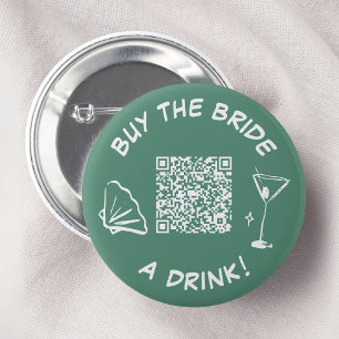 Retro Buy The Bride A Drink Button Venmo