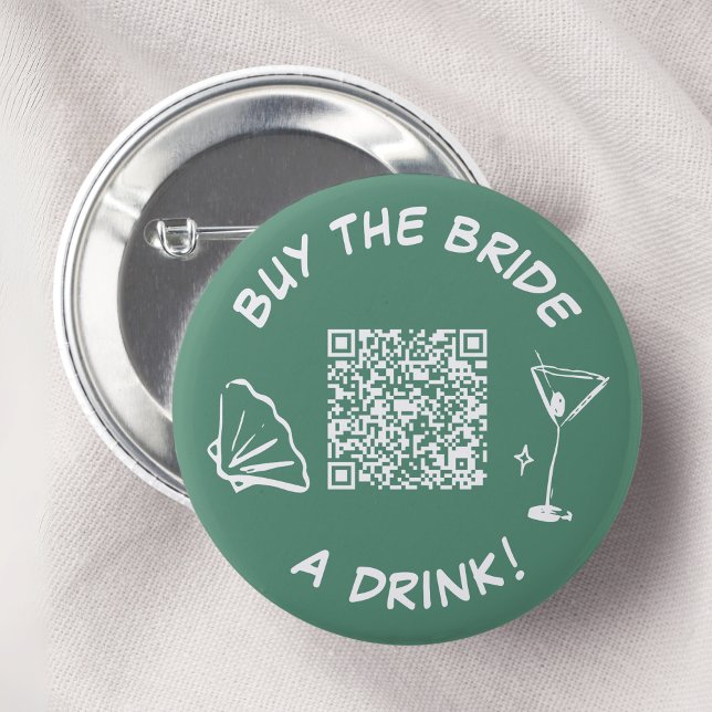 Retro Buy The Bride A Drink Button Venmo (Creator Uploaded)