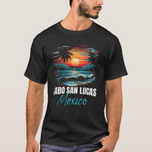 Retro Cabo San Lucas Mexico Sunset Vintage Vacatio T-Shirt