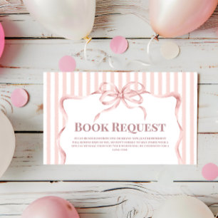 Retro Cafe Bebe Girl Coffee Book for Baby Shower Enclosure Card