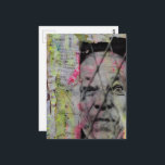 retro caged man junk journal Mixed Media Collage Postcard<br><div class="desc">A mixed media collage made and photographed by Angelandspot in the year 2026 with vintage images</div>