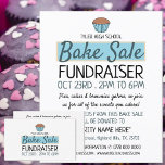 Retro Cake Design, Charity Bake Sale Event Advert Flyer<br><div class="desc">Retro Cake Design,  Charity Bake Sale Event Advertising Flyer by The Business Card Store.</div>