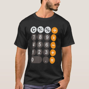 Retro Calculator Buttons Simple Halloween Costume T-Shirt