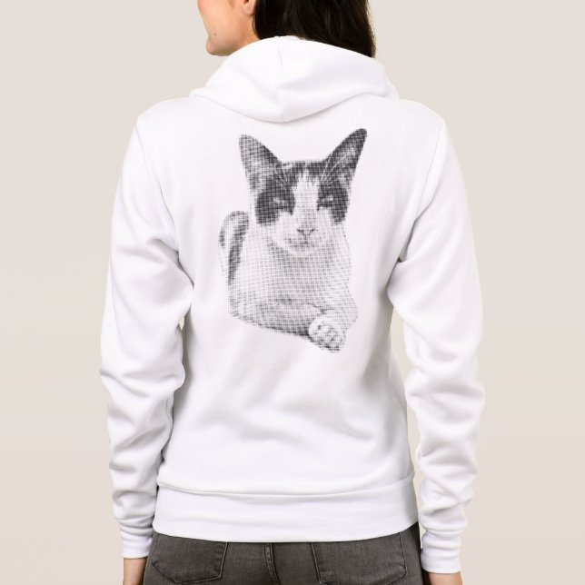 Retro Calico Halftone Hoodie (Back)