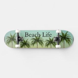 Retro California Surf Dream Sunset Oasis Custom Skateboard