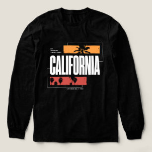 Retro California West Coast Los Angeles Palm Trees Tri-Blend Shirt