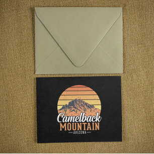 Retro Camelback Mountain Arizona Desert Travel Postcard
