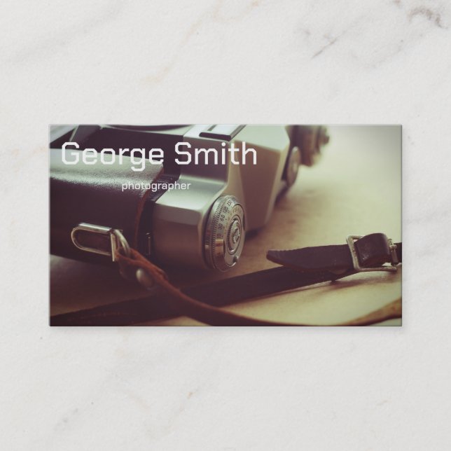 Retro camera business card (Front)